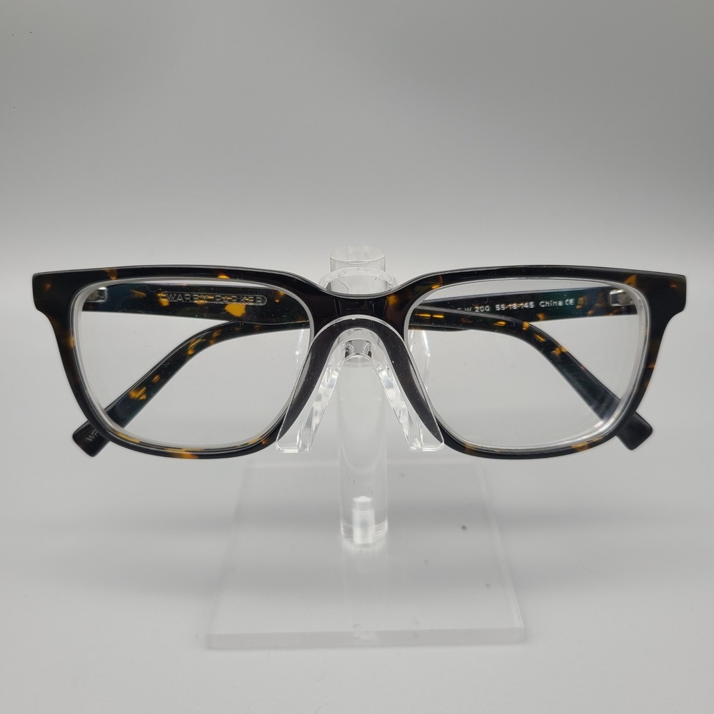 Warby Parker Gilbert W 200 Eyeglasses Dark Tortoise Square Frames 55-18-145